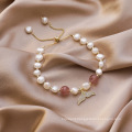 Shangjie OEM Baroque Pearl Bracelet Fish Tail emerald bracelet women charm adjustable bead bracelet